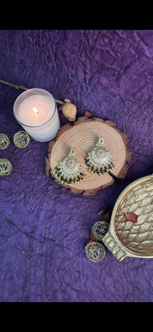 Gold plated antique earrings