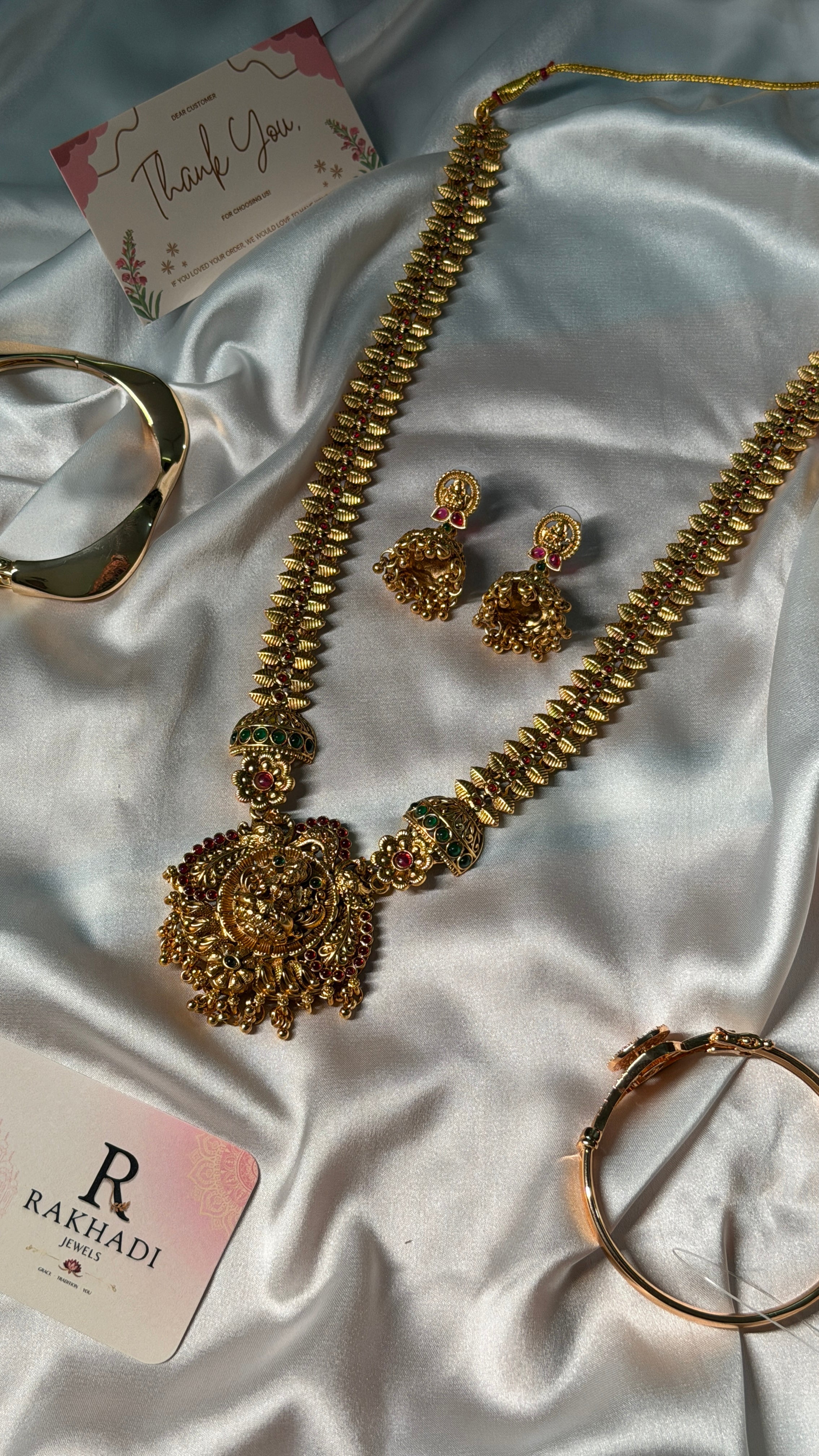 Gold plated temple jewellery
