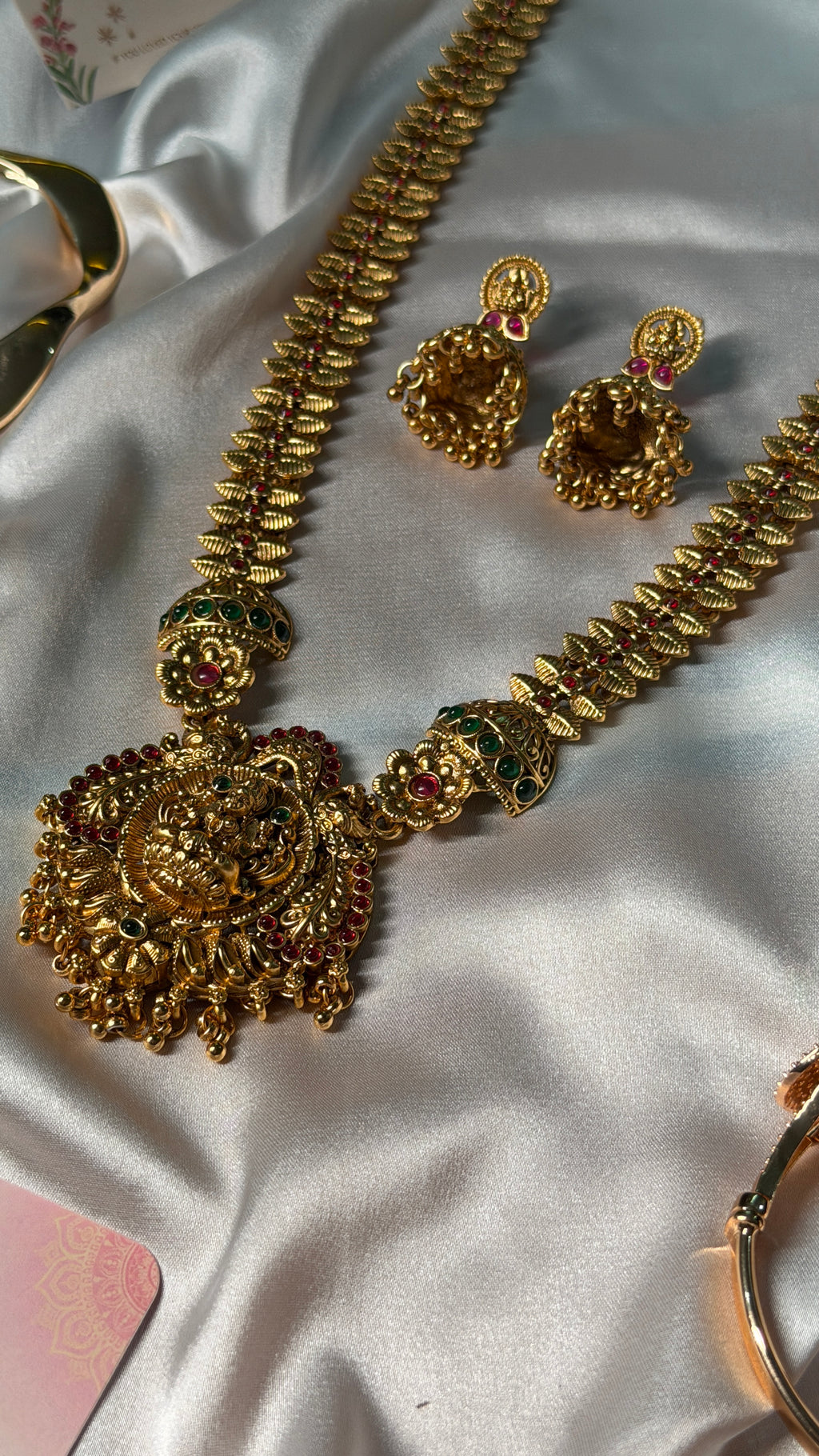 Gold plated temple jewellery