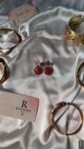 Gold plated kundan earring