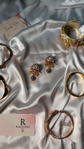Gold plated kundan earring